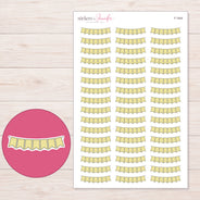 F-1944 planner sticker sheet with enlarged sticker detail