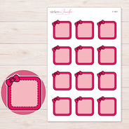 F-1951 planner sticker sheet with enlarged sticker detail