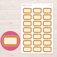 F-1964 planner sticker sheet with enlarged sticker detail