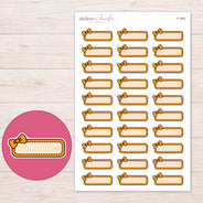 F-1965 planner sticker sheet with enlarged sticker detail
