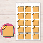 F-1971 planner sticker sheet with enlarged sticker detail