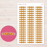 F-1973 planner sticker sheet with enlarged sticker detail