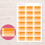 F-1984 planner sticker sheet with enlarged sticker detail