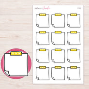 F-2008 planner sticker sheet with enlarged sticker detail