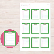 F-2016 planner sticker sheet with enlarged sticker detail