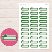 F-2018 planner sticker sheet with enlarged sticker detail