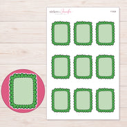 F-2028 planner sticker sheet with enlarged sticker detail