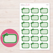 F-2032 planner sticker sheet with enlarged sticker detail
