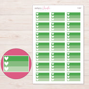 F-2037 planner sticker sheet with enlarged sticker detail