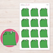 F-2038 planner sticker sheet with enlarged sticker detail