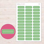 F-2043 planner sticker sheet with enlarged sticker detail