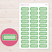 F-2044 planner sticker sheet with enlarged sticker detail