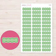F-2046 planner sticker sheet with enlarged sticker detail