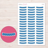 F-2050 planner sticker sheet with enlarged sticker detail