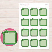 F-2057 planner sticker sheet with enlarged sticker detail