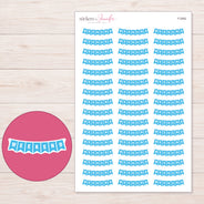 F-2062 planner sticker sheet with enlarged sticker detail
