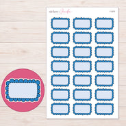 F-2070 planner sticker sheet with enlarged sticker detail
