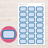 F-2074 planner sticker sheet with enlarged sticker detail