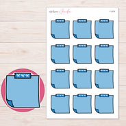 F-2076 planner sticker sheet with enlarged sticker detail
