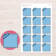 F-2077 planner sticker sheet with enlarged sticker detail