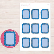 F-2081 planner sticker sheet with enlarged sticker detail