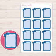 F-2082 planner sticker sheet with enlarged sticker detail