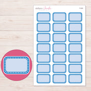 F-2083 planner sticker sheet with enlarged sticker detail