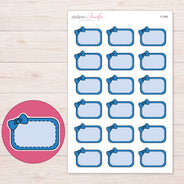 F-2085 planner sticker sheet with enlarged sticker detail