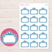 F-2088 planner sticker sheet with enlarged sticker detail