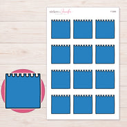 F-2089 planner sticker sheet with enlarged sticker detail