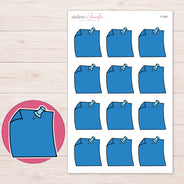 F-2091 planner sticker sheet with enlarged sticker detail
