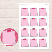 F-2095 planner sticker sheet with enlarged sticker detail