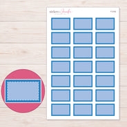 F-2102 planner sticker sheet with enlarged sticker detail