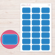F-2106 planner sticker sheet with enlarged sticker detail