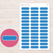 F-2109 planner sticker sheet with enlarged sticker detail