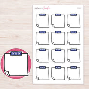 F-2114 planner sticker sheet with enlarged sticker detail