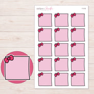 F-2125 planner sticker sheet with enlarged sticker detail