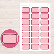 F-2126 planner sticker sheet with enlarged sticker detail