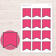 F-2133 planner sticker sheet with enlarged sticker detail