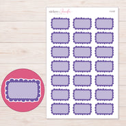 F-2137 planner sticker sheet with enlarged sticker detail