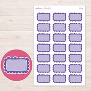 F-2139 planner sticker sheet with enlarged sticker detail