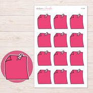F-2144 planner sticker sheet with enlarged sticker detail
