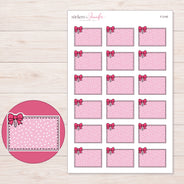 F-2145 planner sticker sheet with enlarged sticker detail