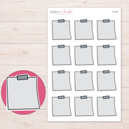 F-2148 planner sticker sheet with enlarged sticker detail