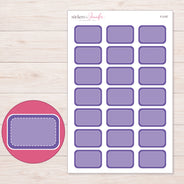 F-2157 planner sticker sheet with enlarged sticker detail