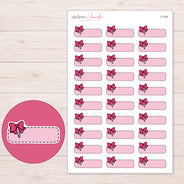 F-2160 planner sticker sheet with enlarged sticker detail