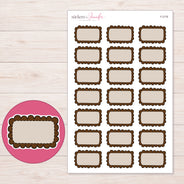 F-2176 planner sticker sheet with enlarged sticker detail