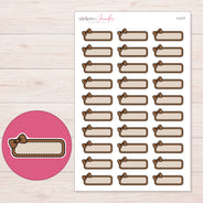 F-2177 planner sticker sheet with enlarged sticker detail