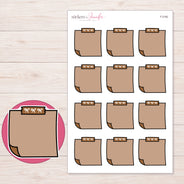 F-2182 planner sticker sheet with enlarged sticker detail