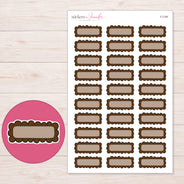 F-2184 planner sticker sheet with enlarged sticker detail